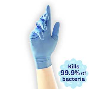 Unigloves Fortified Blue Nitrile Gloves