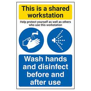 Shared Equipment & Spaces Signs