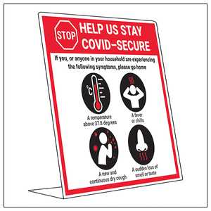 COVID-Secure Desk Sign - If You Have Symptoms