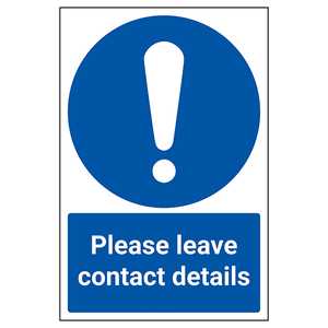 Please Leave Contact Details