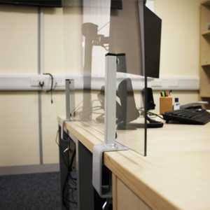 Clamp-Fixed Desktop Screen