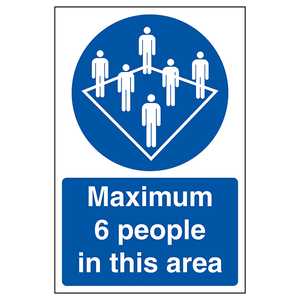 COVID-Secure Rule Of 6 Signs