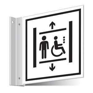 Accessible Lift Corridor Sign 