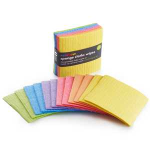 ecoLiving Rainbow Compostable Sponge Cleaning Cloths