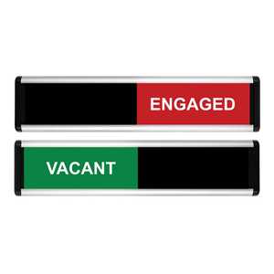Vacant/Engaged Sliding Door Sign