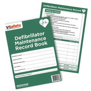 Defibrillator Maintenance Record Book