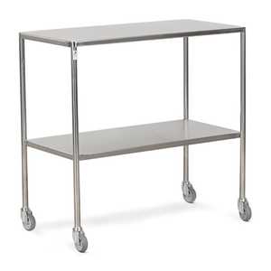 Bristol Maid Stainless Steel Trolleys - Fixed, Sides Down Shelves