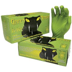 Green Mamba Nitrile Biodegradable Gloves


