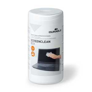 Durable Screenclean Cleaning Wipes - Tub