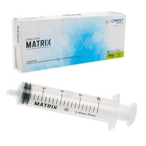 Lifelong Sterile 3PC Luer Slip Syringe 20ml, Eccentric, Blister Pack (Box 50)