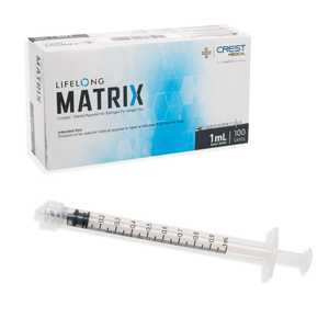 Lifelong Sterile 3PC Luer Lock Syringe - Low Dead Volume - Concentric