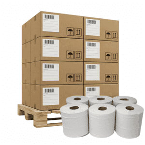 Centrefeed Rolls - 2ply - Embossed - White - Bulk Buy