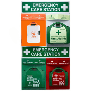 4-Point Emergency Care Station - Trauma/Burns/First Aid/AED