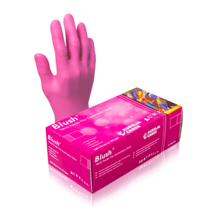 Aurelia Blush Pink Powder Free Nitrile Gloves