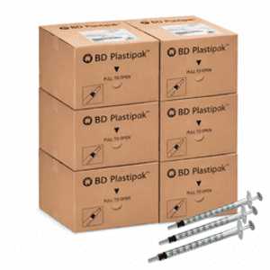 BD Plastipak 3-Part Luer Slip Syringes
