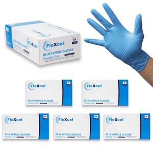 Economy Blue Powder Free Nitrile Gloves