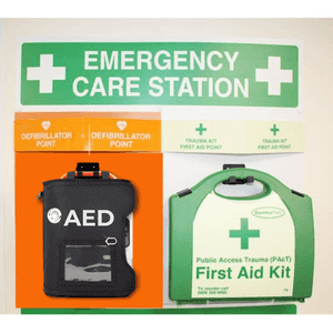 Defibrillator + Trauma Kit - Emergency Care Station