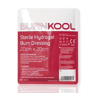 BurnKool Sterile Hydrogel Burn Dressing 20cm x 20cm