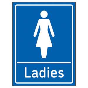 Ladies Toilets Blue
