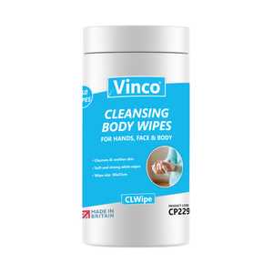 Vinco CLWipe Cleansing Body Wipes - Tub