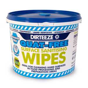 Dirteeze Quat-Free Surface Sanitising Wipes - Bucket