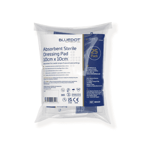 Blue Dot Sterile Absorbent Dressing Pads