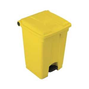 45 Litre Step-On Yellow Pedal Bin