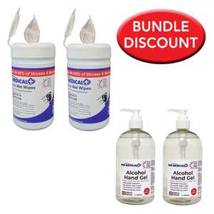 PBH Disinfectant Wipes & Alcohol Sanitiser Bundle