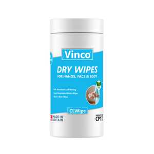 Vinco CLWipe Dry Body Wipes - Tub