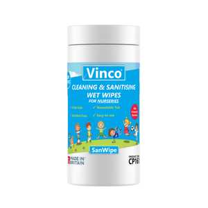 Vinco SanWipe Cleaning and Sanitising Nursery Wipes