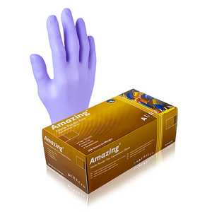 Aurelia Amazing Violet Powder Free Nitrile Gloves