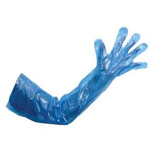 Blue Polythene Gauntlets