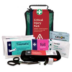 BS8599-1:2019 Critical Injury Pack in Stockholm Bag