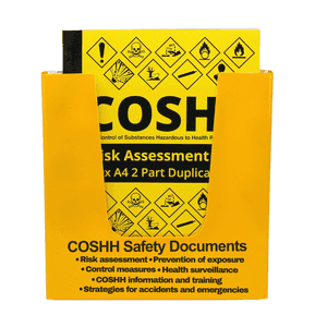 COSHH Risk Assessment Book + Safety Document Holder