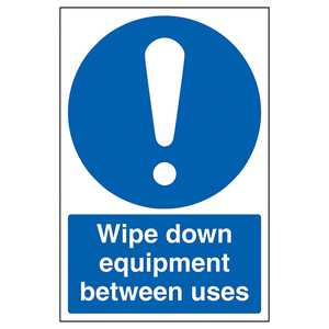 Wipe Down Equipment Between Uses