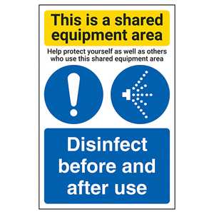 Shared Equipment Area/Disinfect