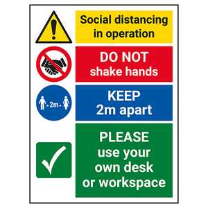 Social Distancing In Operation - Use Own Desk Or Workspace