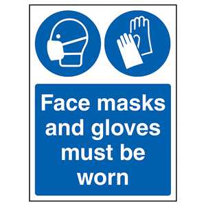 Face Masks And Gloves Must Be Worn