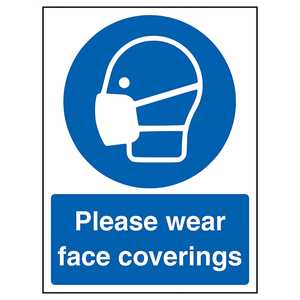 Please Wear Face Coverings