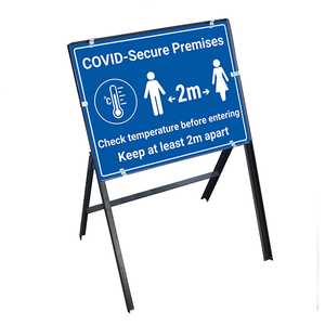 COVID-Secure Premises - Check Temp Stanchion Frame