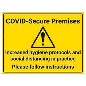 COVID-Secure Premises - Follow Instructions