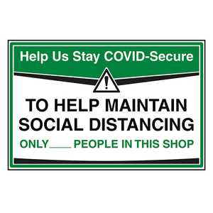 Stay COVID-Secure - Maintain Social Distancing