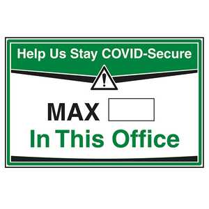 Stay COVID-Secure - Max People In This Office