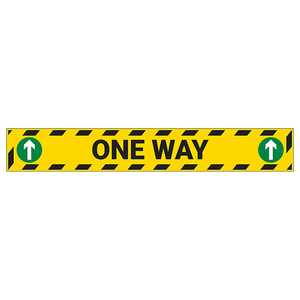 One Way Temporary Floor Sticker