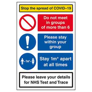 Stop The Spread - Leave Contact Details