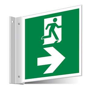Fire Exit Right/Left Corridor Sign