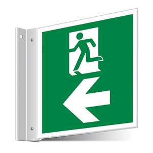 Fire Exit Left/Right Corridor Sign 