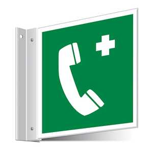 Emergency Telephone Corridor Sign 