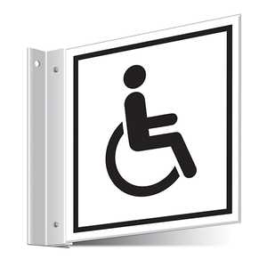 Disabled Toilets Corridor Sign 