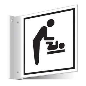 Baby Changing Facilities Corridor Sign 